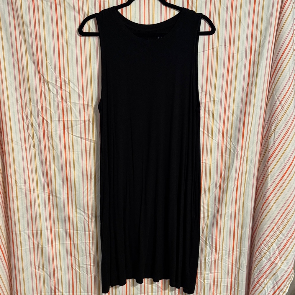 Time and Tru Black Midi Dress